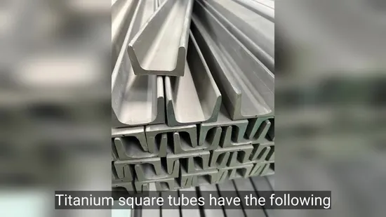Quality Titanium Square Tube for Heavy